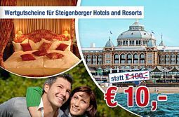 100 Euro Gutschein für Steigenberger Hotels und Resorts für 10 Euro bei ab-in-den-urlaub