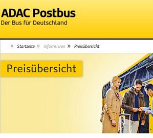 ADAC Postbus – Busfahrten quer durch Deutschland schon ab 5,10 Euro