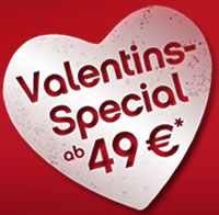 Airberlin: Valentins-Special 2012 – Oneway-Flüge innerhalb Europas ab 49 Euro