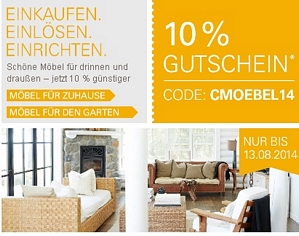 Ebay: 20 Prozent Gutschein für Möbel für Zuhause und Möbel für den Garten