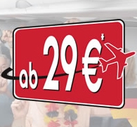 airberlin: Jubeltickets – innerhalb Deutschland und Europa ab 29 Euro in die Luft gehen