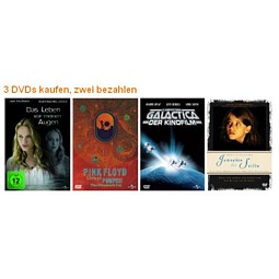 Amazon: 3 DVDs kaufen – 2 bezahlen