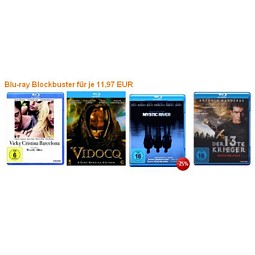 Amazon.de: Blu-ray Blockbuster je 11,97 Euro