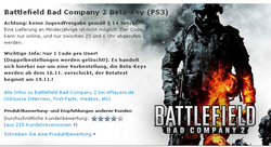 UPDATE: Battlefield Bad Company 2 (PS3) – Beta-Keys gratis