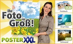 Groupon: PosterXXL-Gutschein im Wert von 30 Euro für 9,90 Euro