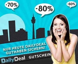 DailyDeal: 25 Euro DailyDeal Guthaben für 15 Euro