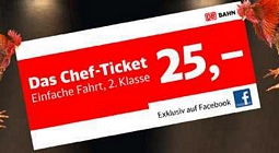 Chef-Ticket der Deutschen Bahn: Für nur 25 Euro eine einfache Fahrt buchen