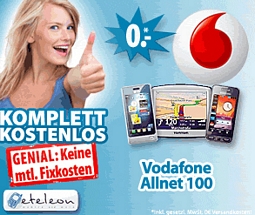 eteleon: Vodafone Allnet 100 Duo komplett kostenlos