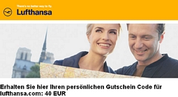 Lufthansa: Günstig fliegen mit 40 Euro-Gutschein