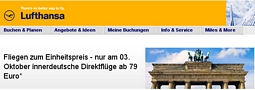 Lufthansa: Flüge innerhalb Deutschlands für 79,00 Euro