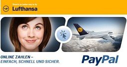 Lufthansa: 20 Euro Gutschein in Zusammenarbeit mit Paypal