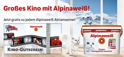 Alpina: Aktionseimer Alpinaweiß kaufen und Kinogutschein erhalten