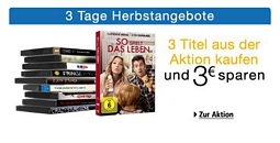 Amazon: 3 Tage lang 3 Euro Rabatt bei Kauf von 3 Blu-rays