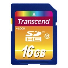 SDHC Speicherkarte Transcend 16GB Class 10 (TS16GSDHC10E)