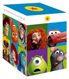 Pixar Collection mit 16 Blu-rays mit Filmen wie Monster AG, Merida, Oben u.v.m.