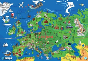 Kinderweltkarte im Taschenformat (Atlas, Taschenatlas, Kinder Weltkarte)
