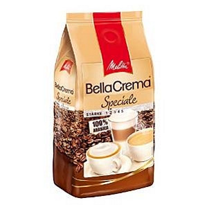 Melitta Ganze Kaffeebohnen 100% Arabica mildes Aroma leichter Charakter milder Röstgrad Stärke 2 BellaCrema Speciale 1000g