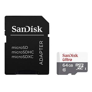 SanDisk Ultra MicroSD Speicherkarte (SDSQUNS/64GB)