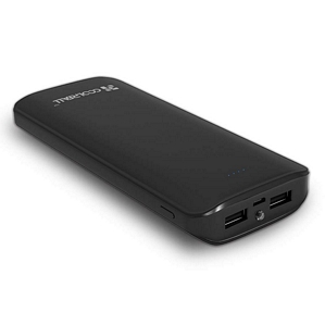 Coolreall Powerbank 15600mAh Externer Akkupack Zusatzakku USB Ladegerät für Smartphones und Tablets (Schwarz)