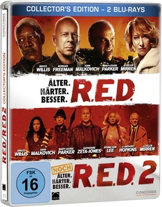 R.E.D. – Älter. Härter. Besser/R.E.D. 2 – Noch Älter. Härter. Besser – Steelbook [Blu-ray] [Collector's Edition]