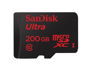 Sandisk Ultra microSDXC 200 GB UHS-I (SDSDQUAN-200G)