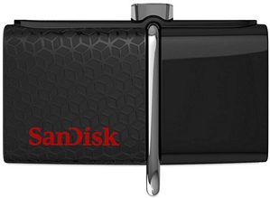 SanDisk Ultra Dual USB-Flash-Laufwerk 32GB USB 3.0 bis zu 130MB/Sek FFP (SDDD2-032G-G46)