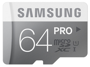 Samsung Memory 64GB PRO MicroSDXC UHS-I Grade 1 Class 10 Speicherkarte Memory Card (MB-MG64D/EU)