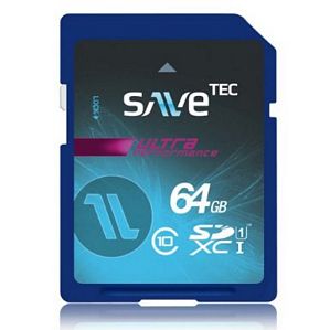 64GB SaveTec SDXC C10 U1 UHS-1 Speicherkarte Extreme Speed Class10