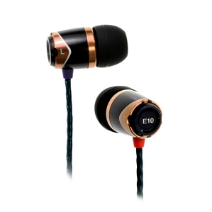 SoundMAGIC E10 In-Ear-Kopfhörer (100±2dB, 3,5mm Klinkenstecker, 1,2m) schwarz/gold