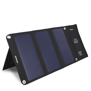 SNAN 21W Solar Ladegerät Dual USB Ladeport 5V/2A