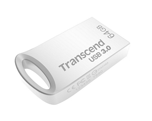 Transcend JetFlash 710S USB-Stick 64GB (Metallgehäuse, wasserfest, USB 3.0) silber