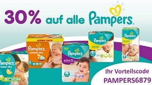 Baby-Markt: 30 Prozent Rabatt auf alle Pampers