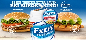 Burger King + Wrigley’s Extra – Aktionspackung kaufen und Little Grilled Chicken oder einen WHOPPER JR. kostenlos erhalten