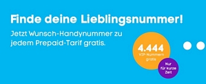 blau.de: Jetzt Wunsch-Handynummer zu jedem PrePaid-Tarif gratis