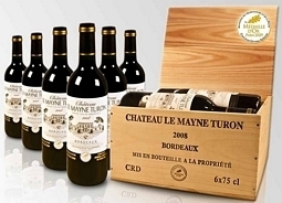 6 Flaschen Bordeaux Château Le Mayne Turon Goldmedaille