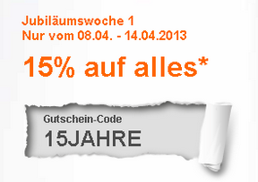 Buch.de: 15 Prozent Rabatt auf (fast) alles bis zum 14. April 2013
