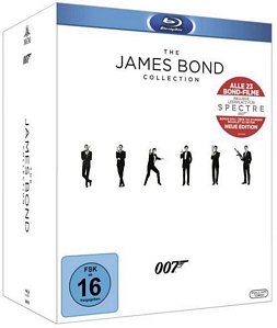 The James Bond Collection [Blu-ray] mit 23 James Bond-Filmen (inkl. Leerplatz für Spectre)