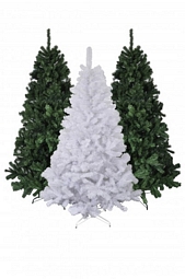 Künstlicher Weihnachtsbaum BURI mit einer Höhe von 180 cm in Grün oder Weiß