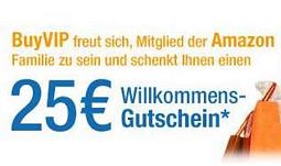BuyVIP: 25 Euro Gutschein ohne viel Aufwand erhalten