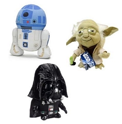 Star Wars Clone Wars Plüschfiguren: Darth Vader, R2D2 oder Yoda ab 6,07 Euro
