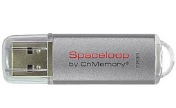 CnMemory 32GB USB 2.0 Spaceloop Silver 85328