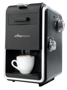 Coffee Maxx Kaffeemaschine 800W Cappuccino Padmaschine + Milchaufschäumer