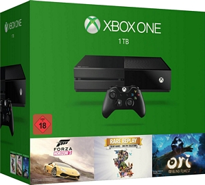 Microsoft Xbox One Konsole 1 TB inkl. Forza Horizon 2 + Rare Replay + Ori