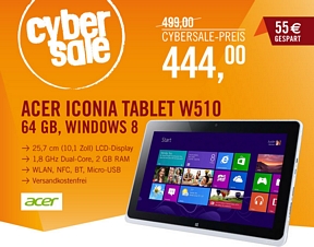 Acer Iconia W510P-27602G06iss Tablet mit Windows 8