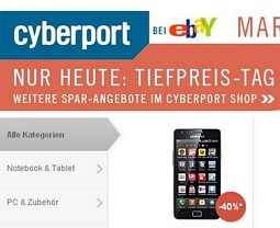 Ausverkauf auf Ebay im Cyberport-Shop