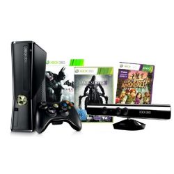 Xbox 360 250GB Batman Arkham City  + Darksiders II Bundle + Kinect
