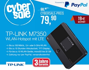 TP-Link M7350 mobiler 4G/LTE MiFi Dualband-WLAN-Router