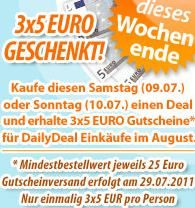 DailyDeal: Deal kaufen und 3x 5 Euro-Gutscheine kostenlos erhalten (nur heute und morgen)