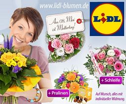 DailyDeal: 15 Euro-Gutschein für LiDL-Blu15 Euro-Gutschein für LiDL-Blumen für 7,50 Euromen ab 4,50 Euro