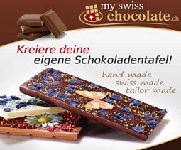 Schokolade selbst kreieren – MySwissChocolate Gutschein im Wert von 21 Euro für 7,50 Euro bei DailyDeal